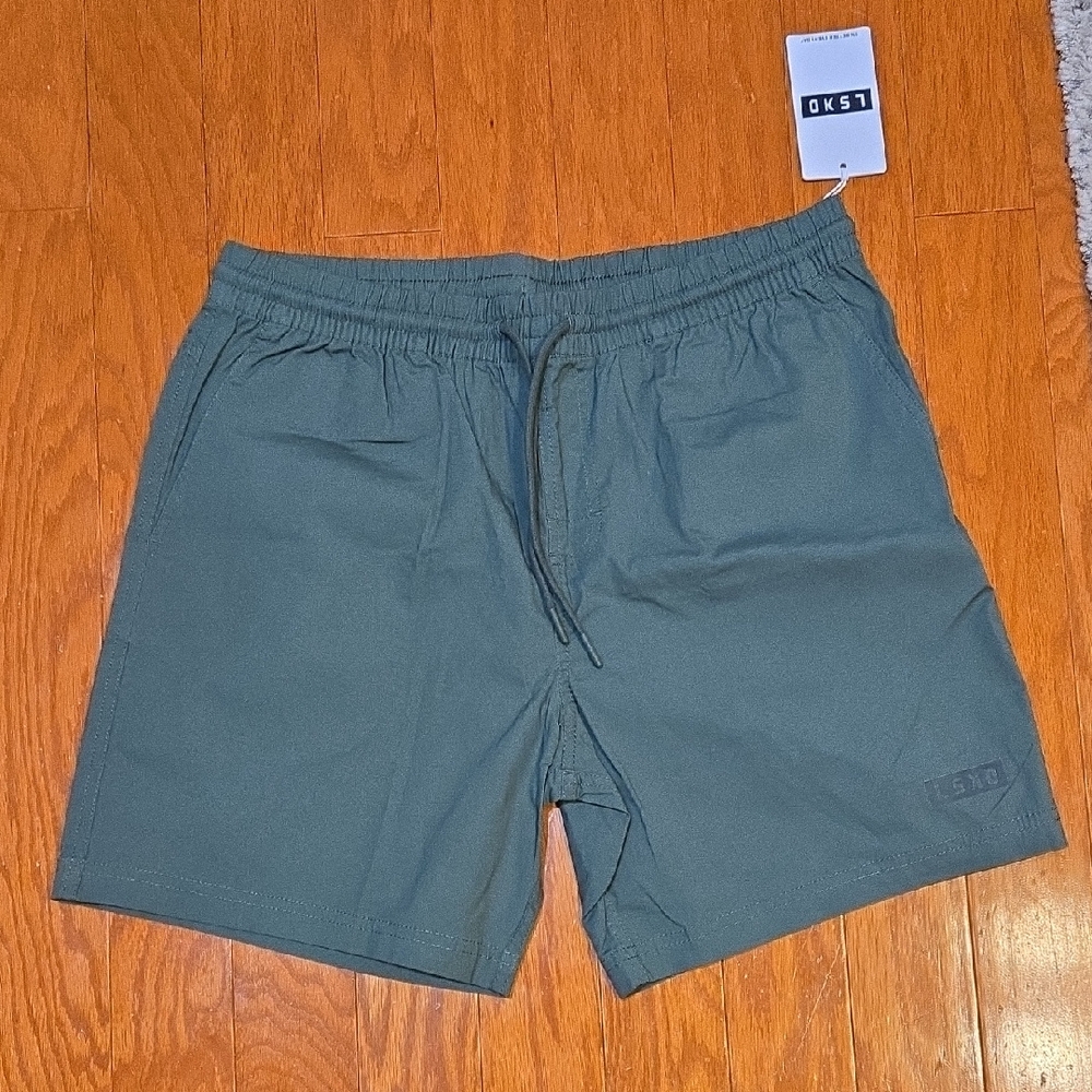 LSKD Green Drawstring Shorts Size Large NWT